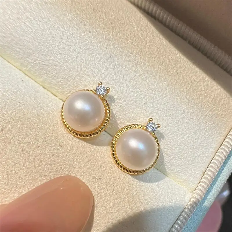 Yuhe French Retro Pearl Earrings S925 All-Body Sterling Silver — feature 9