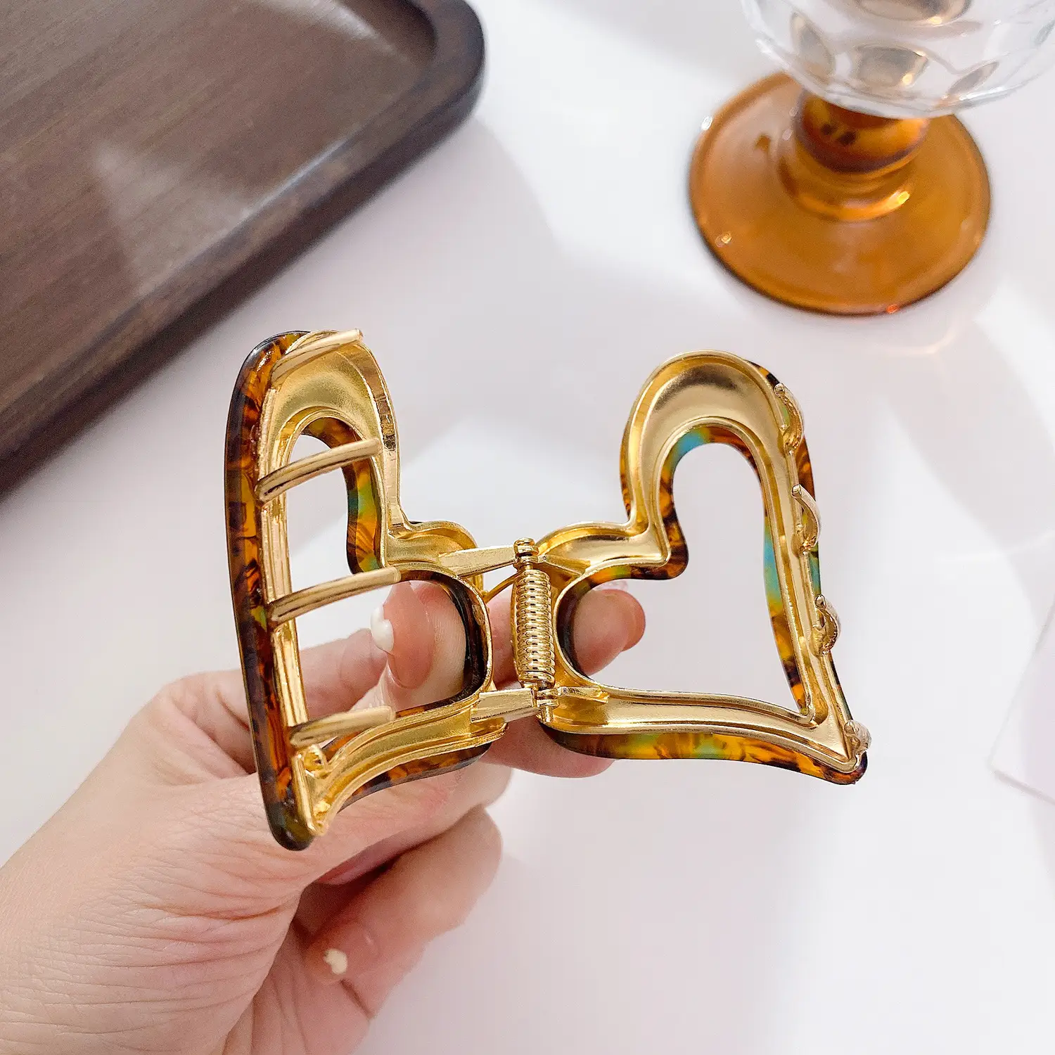 Korean Fashion Love Acetate Hair Clip Set - Image 6