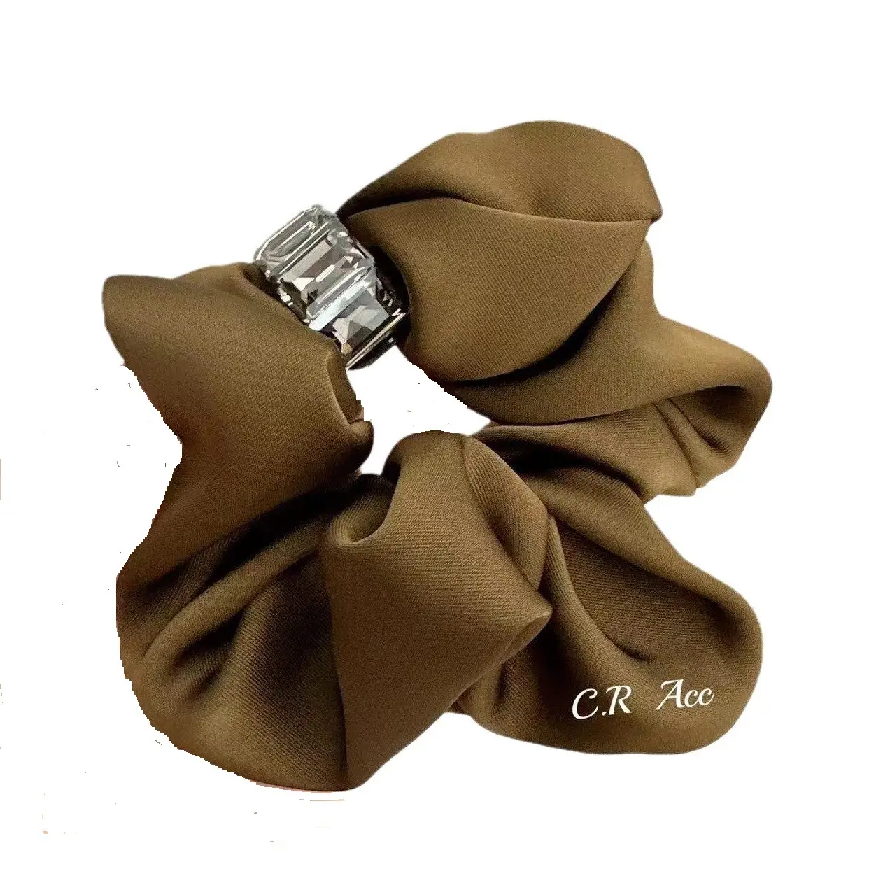 New South Korea Imported Satin Hair Band with French Retro Metal Design - Image 7