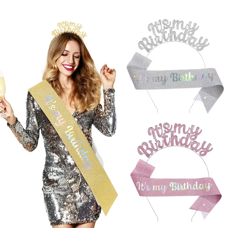 Crystal Crown Party Belt for Girls Birthday Queen — feature 14