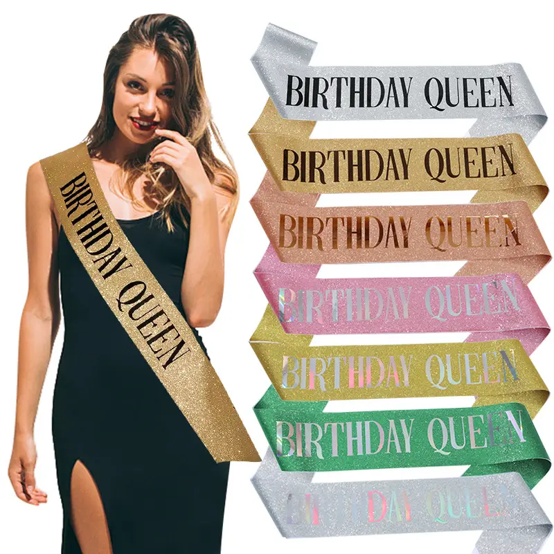 Crystal Crown Party Belt for Girls Birthday Queen — feature 2