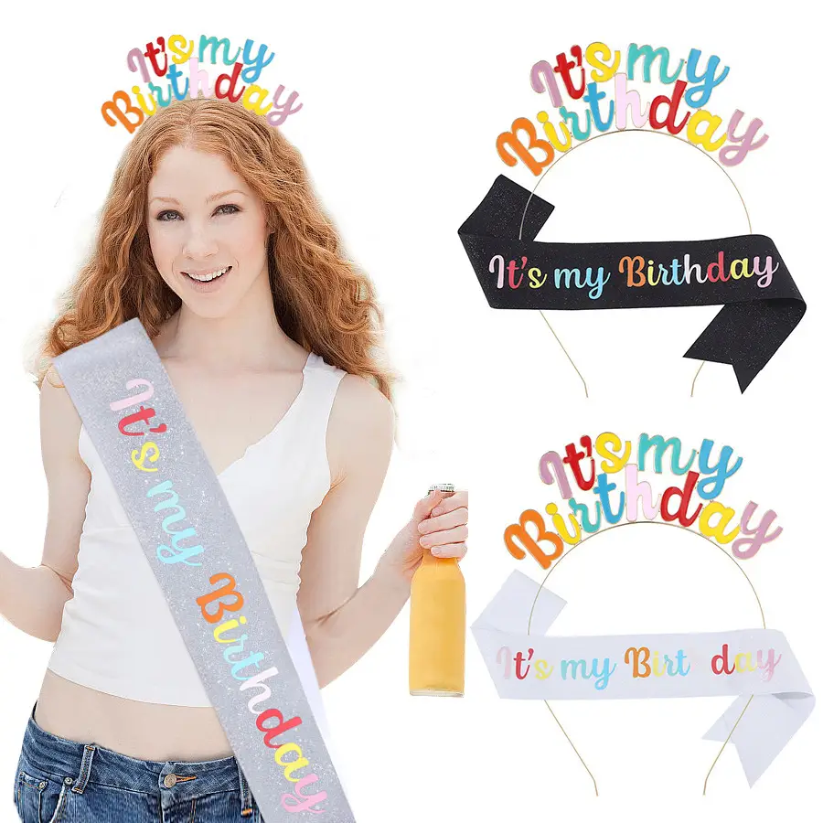 Crystal Crown Party Belt for Girls Birthday Queen — feature 5