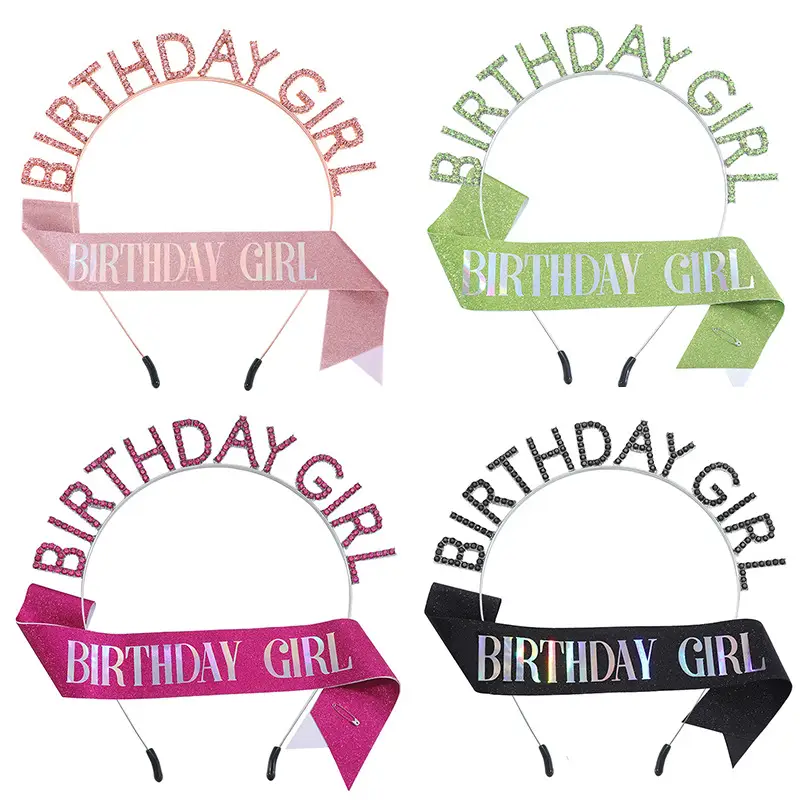 Crystal Crown Party Belt for Girls Birthday Queen — feature 9