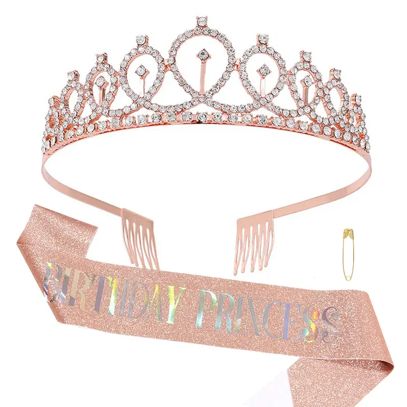BIRTHDAY PRINCESS rose gold colorful suit