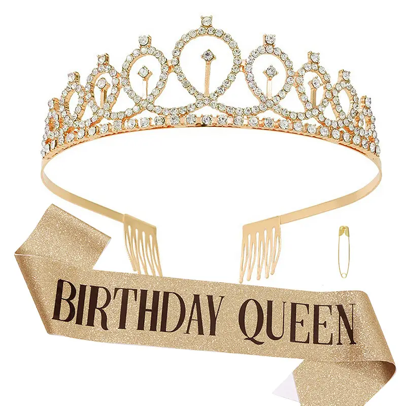 BIRTHDAY QUEEN gold suit