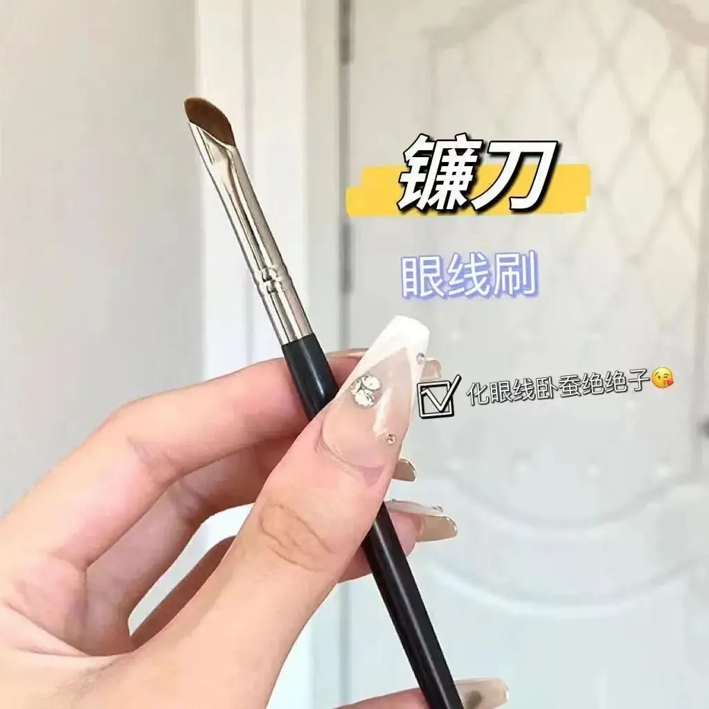 Eyeliner & Eyebrow Brush Set A102 A101 Flat Head - Image 6