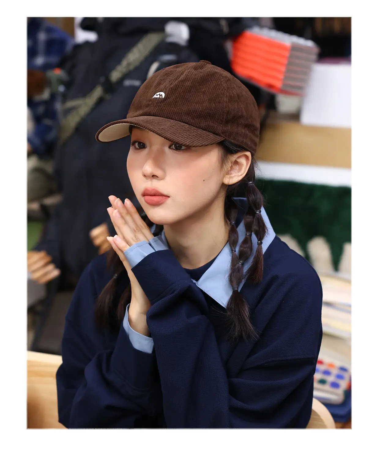 New Style Brown Embroidered Beanie for Men Women Winter — feature 5