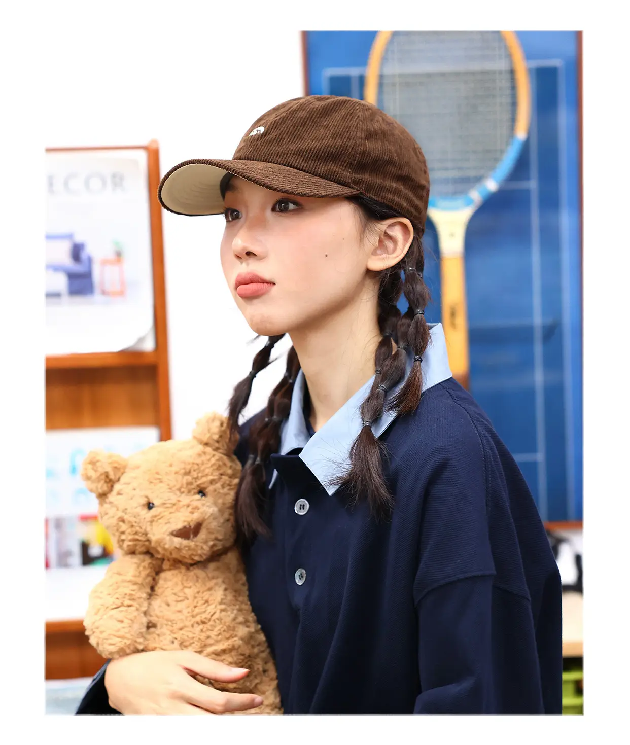 New Style Brown Embroidered Beanie for Men Women Winter — feature 7