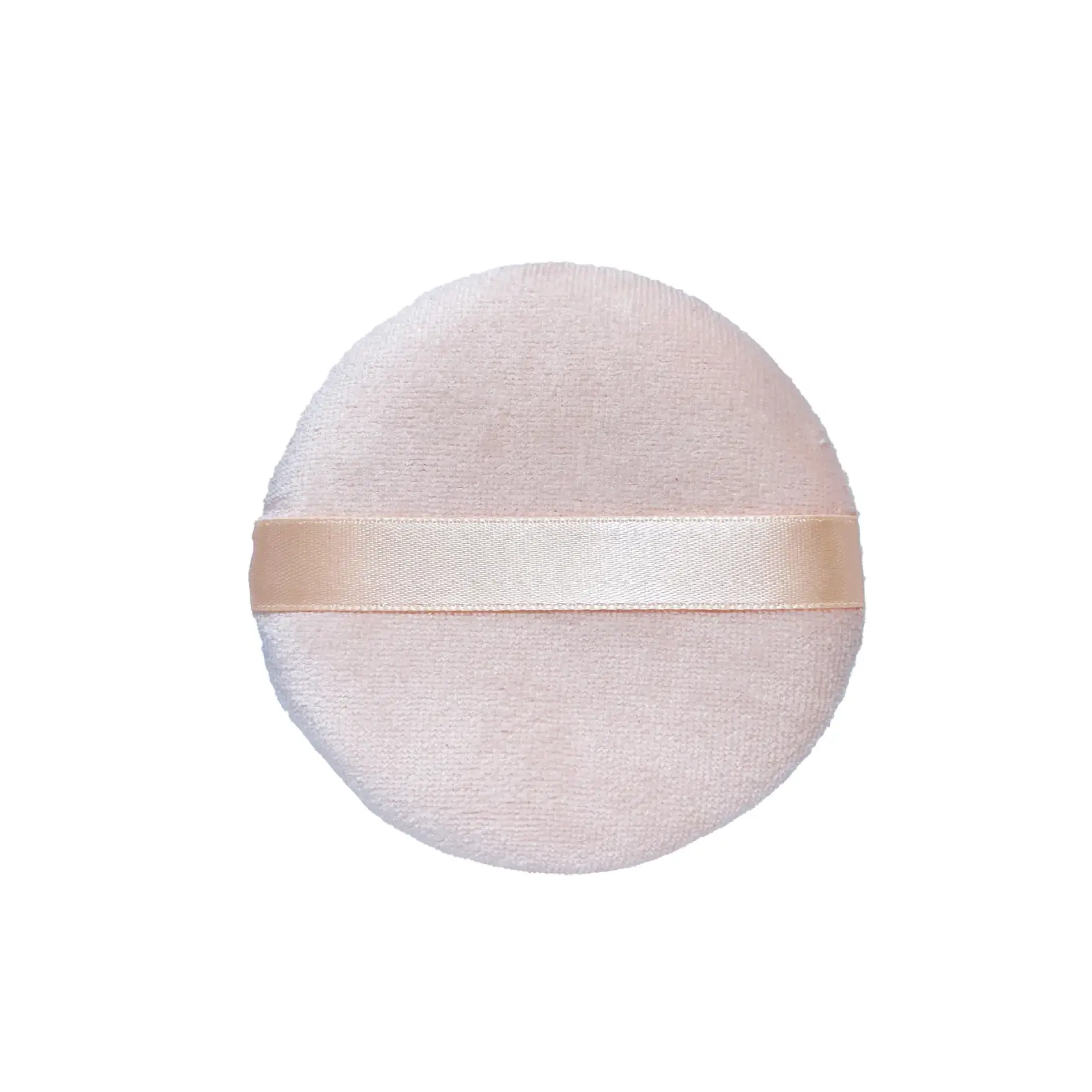 Ribbon Powder Puff Makeup Brush Round