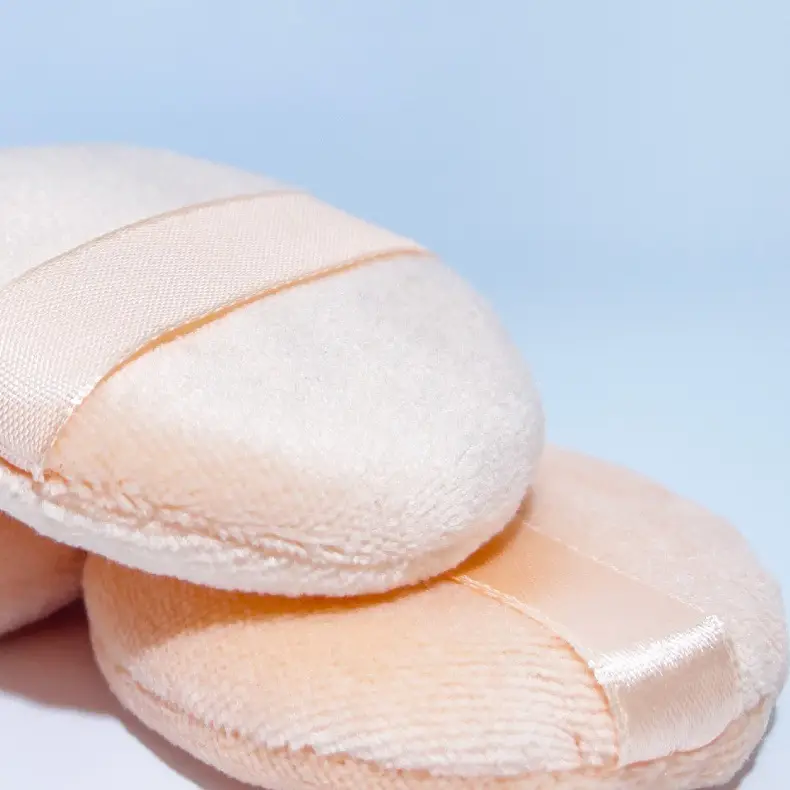 Ribbon Powder Puff Makeup Brush Round — feature 9