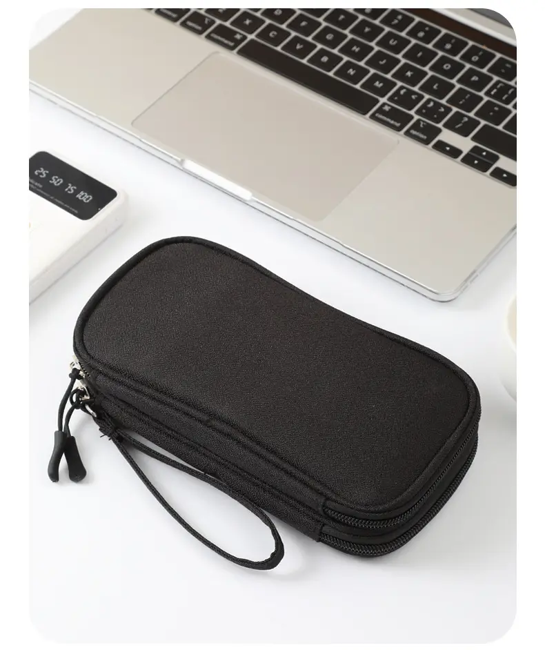 Pink Data Cable Storage Bag with USB Charging Port — feature 19
