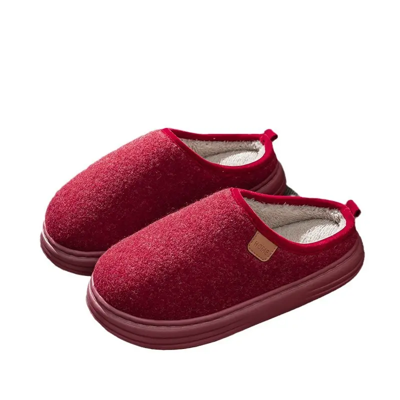 Warm and Comfortable Cotton Slippers for Women, Autumn and Winter 2026 New Model, Couple's Indoor Home Non-Slip Warm Slippers for Men, Winter - Image 12