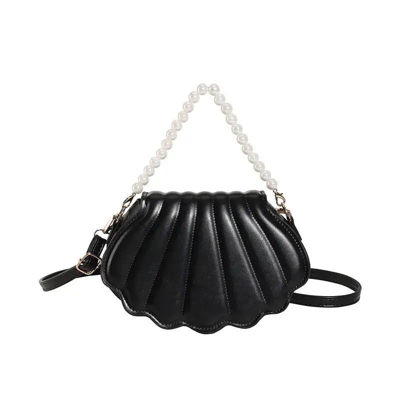 Women's Pink Pearl Shell Shoulder Bag 2024
