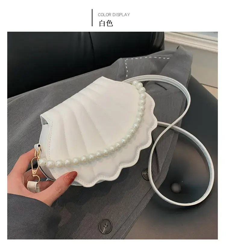 Women's Pink Pearl Shell Shoulder Bag 2024 — feature 20