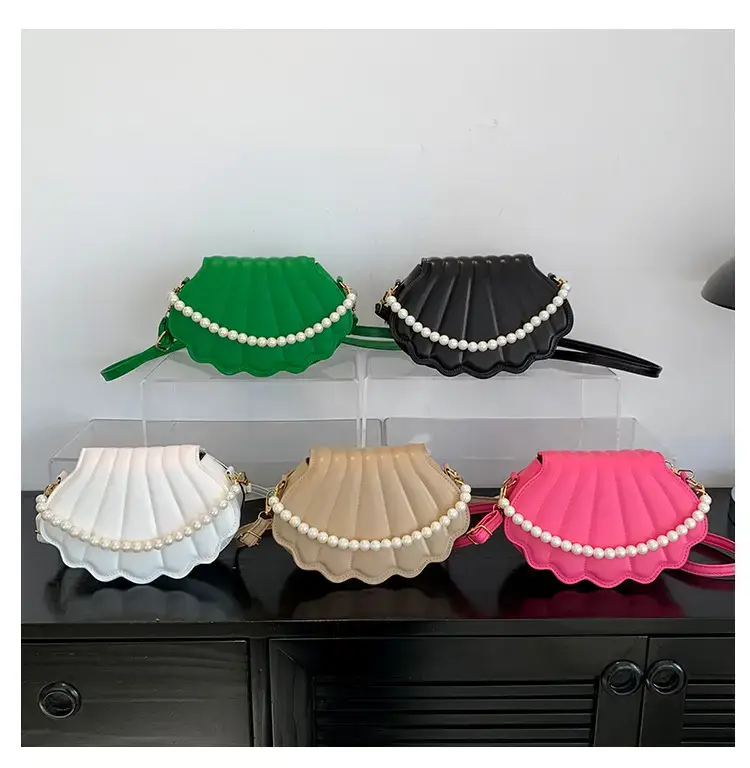 Women's Pink Pearl Shell Shoulder Bag 2024 — feature 24