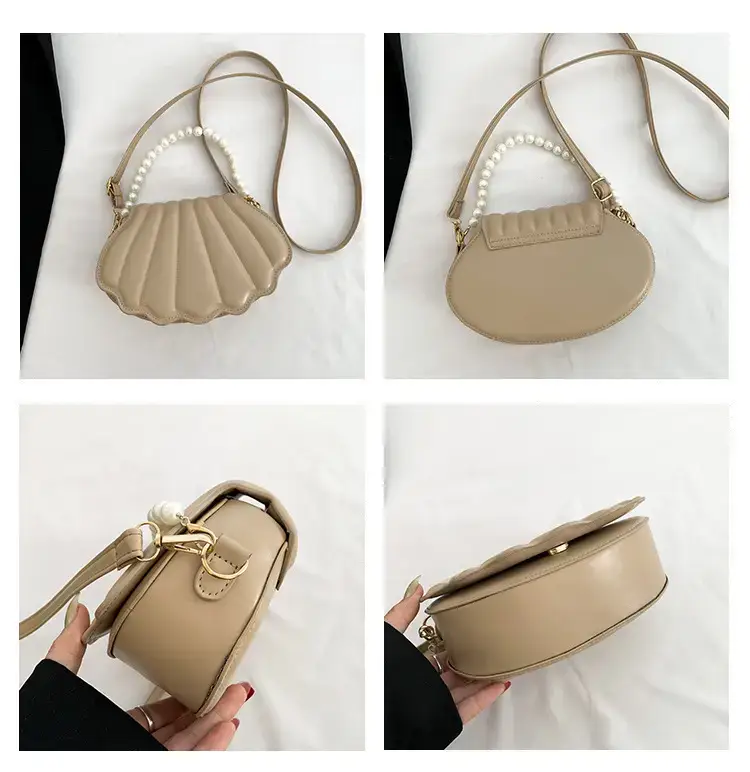 Women's Pink Pearl Shell Shoulder Bag 2024 — feature 7