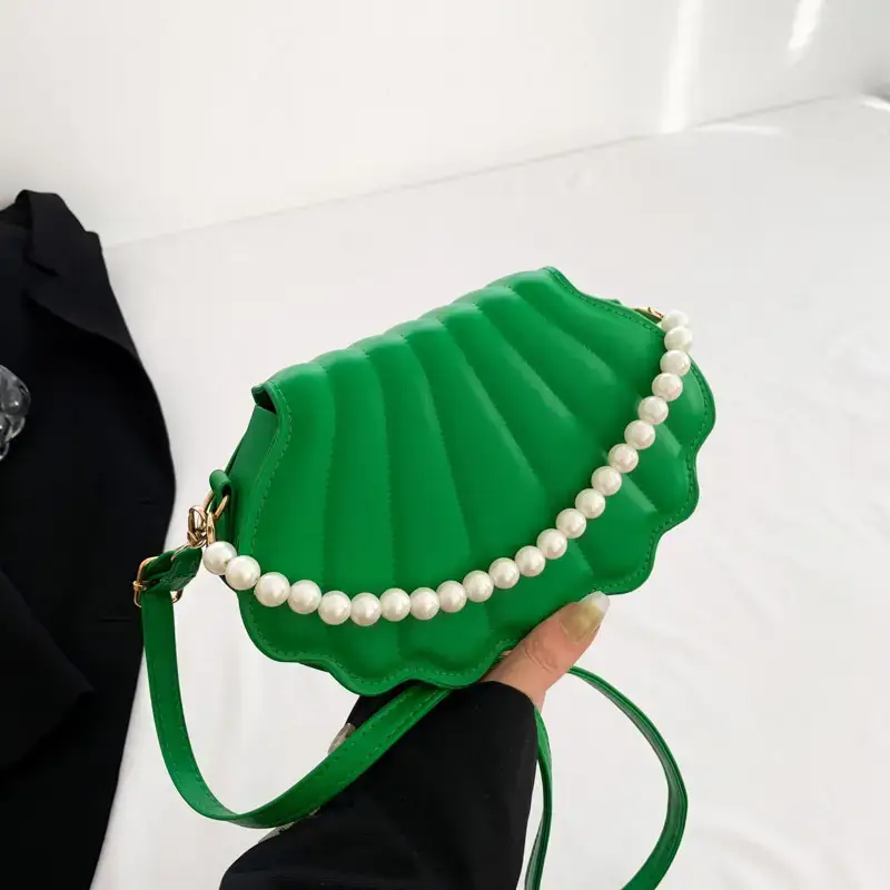Women's Pink Pearl Shell Shoulder Bag 2024