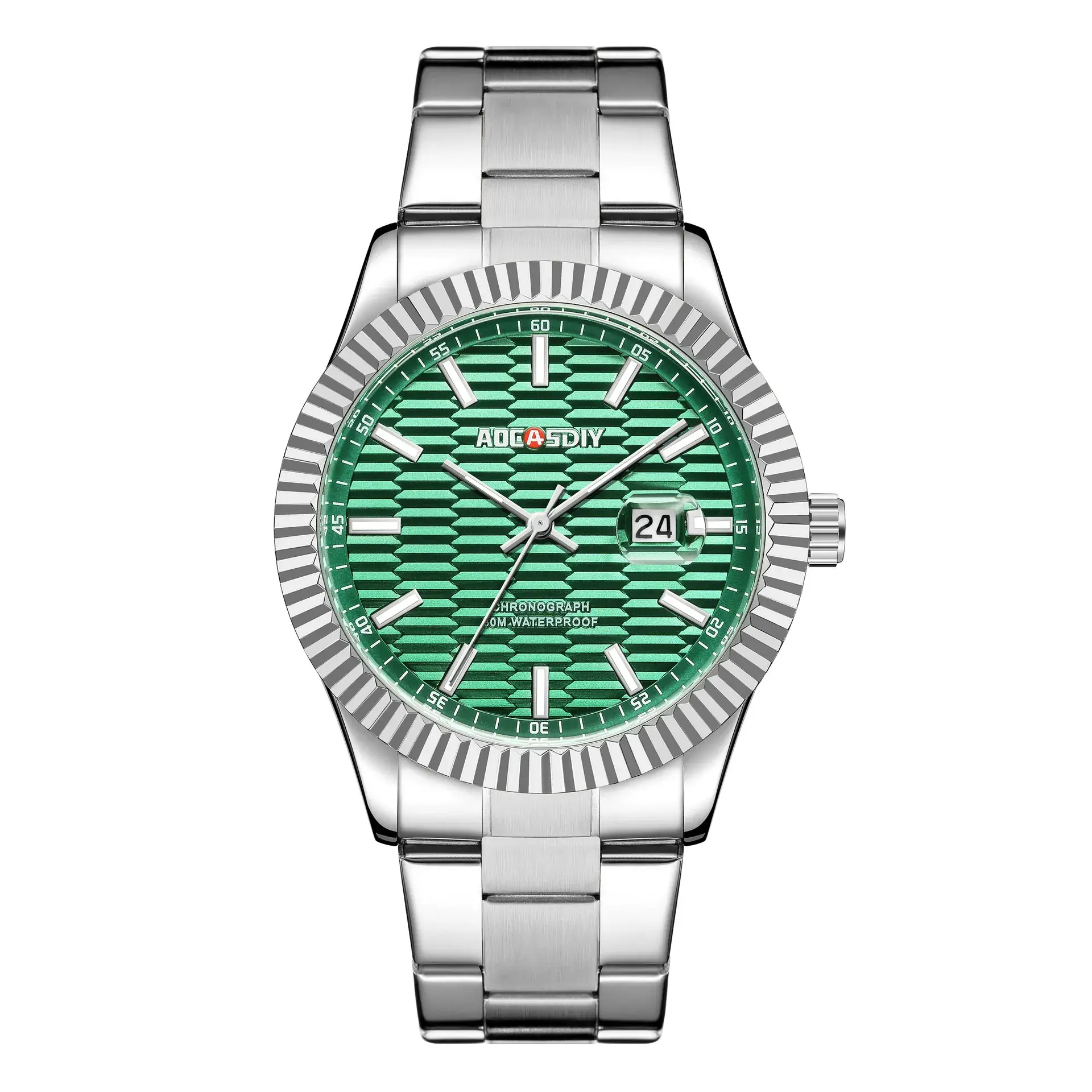 Men's Classic Steel Belt Watch with Blue Dial & Quartz Movement - Image 3