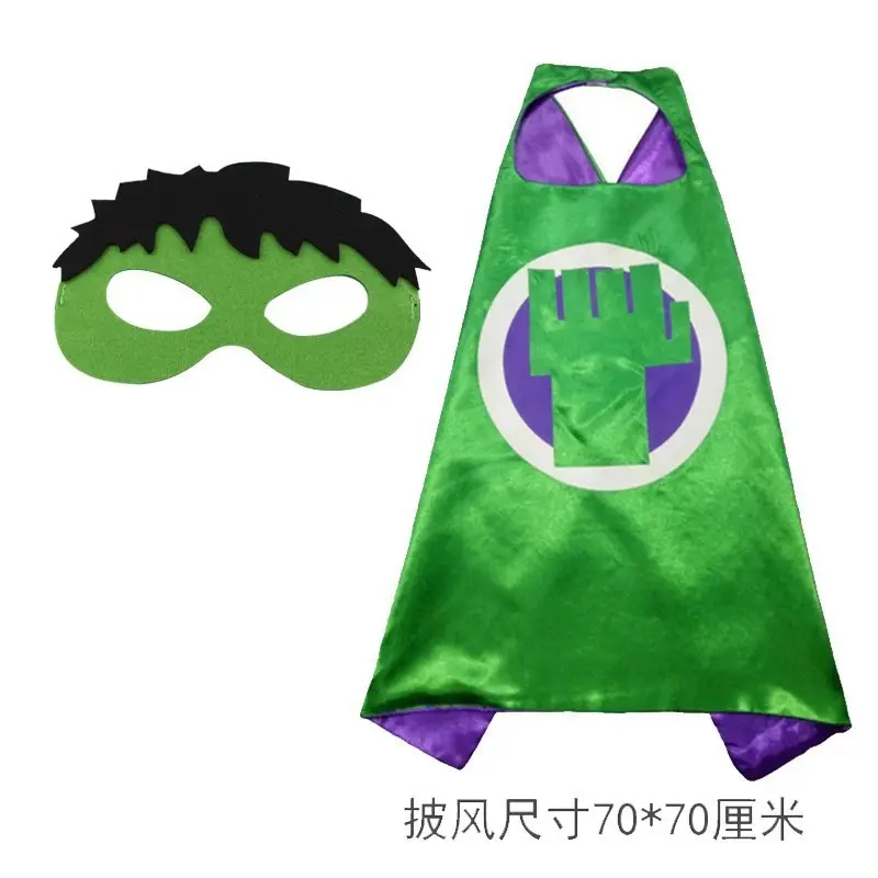 Halloween Cosplay Costume Avengers Iron Man Captain America Hulk Children's Muscle Luminous Gear