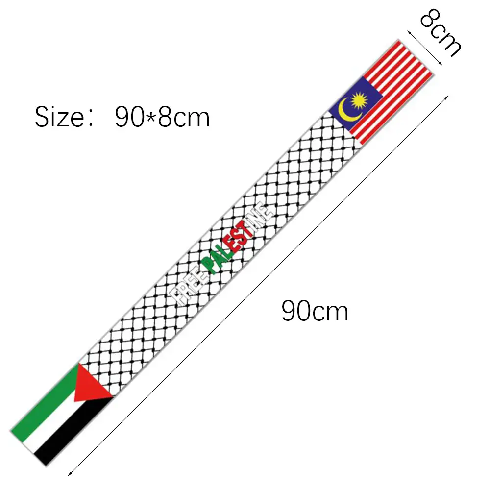 Palestinian Flag Headband Streamer 90x8" — feature 1