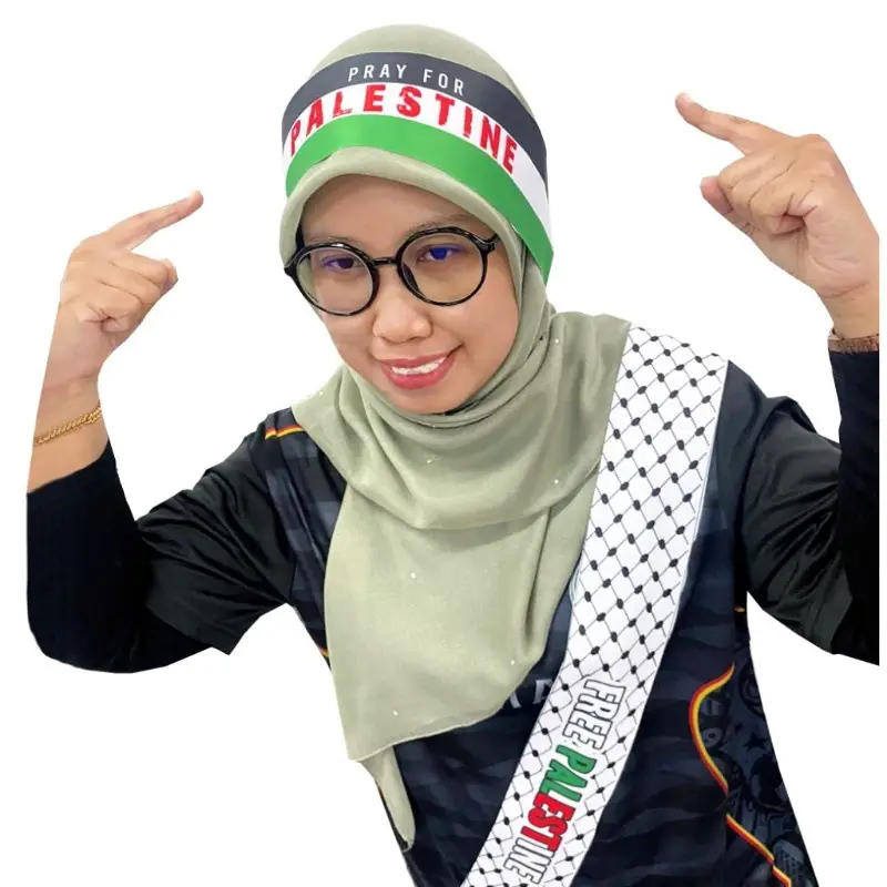 Palestinian Flag Headband Streamer 90x8" — feature 6