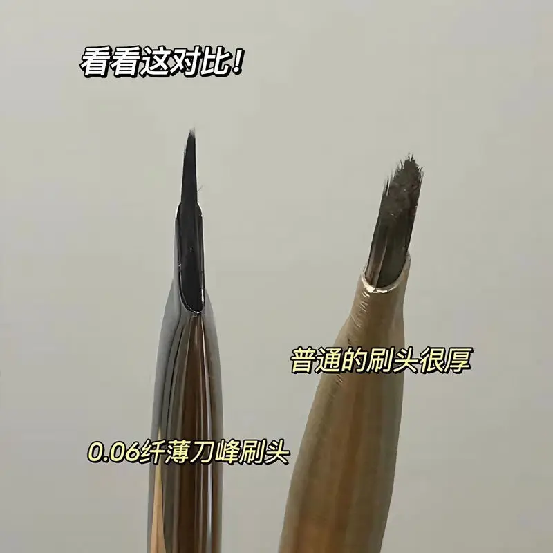 Wholesale Oblique Angle Eyeliner Brush Flat Sickle Blade — feature 9