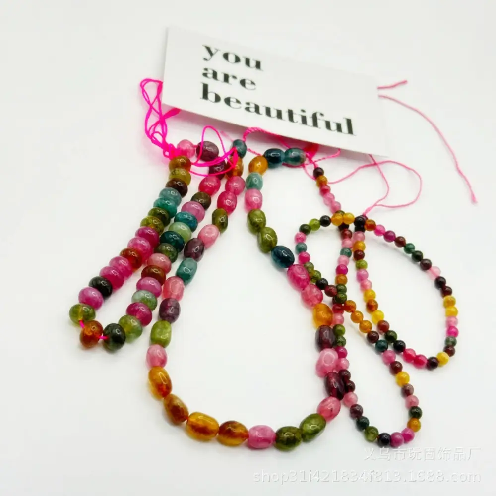 Natural Jade Tourmaline Bracelets Set of 4 - Image 4
