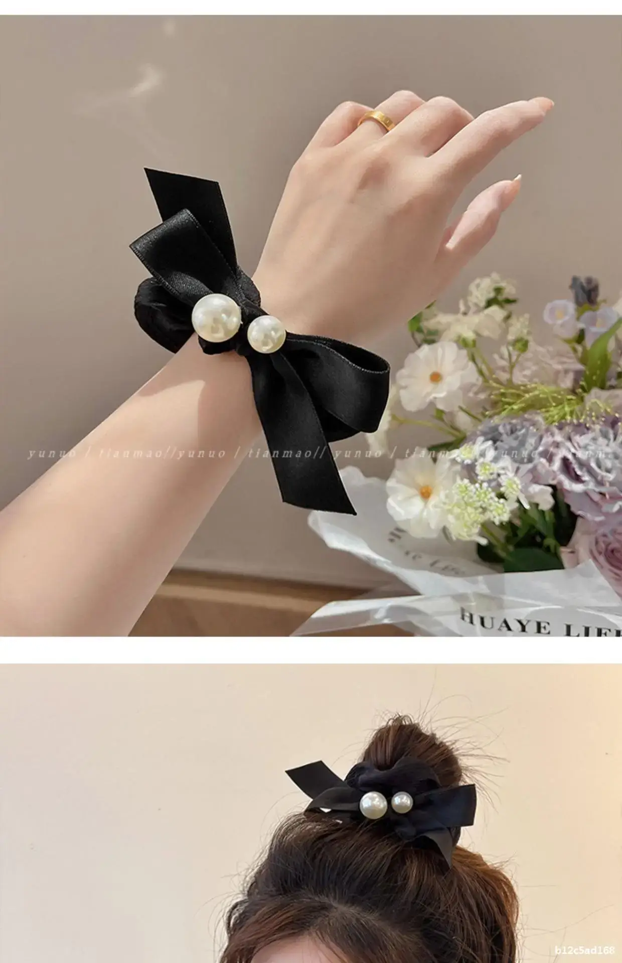 Pearl Bow Hair Band for Women's Hair Ties — feature 11