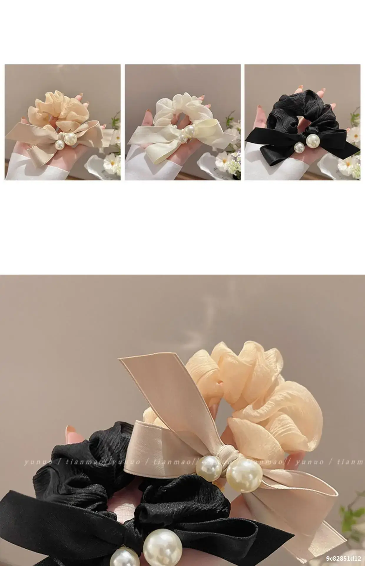 Pearl Bow Hair Band for Women's Hair Ties — feature 3