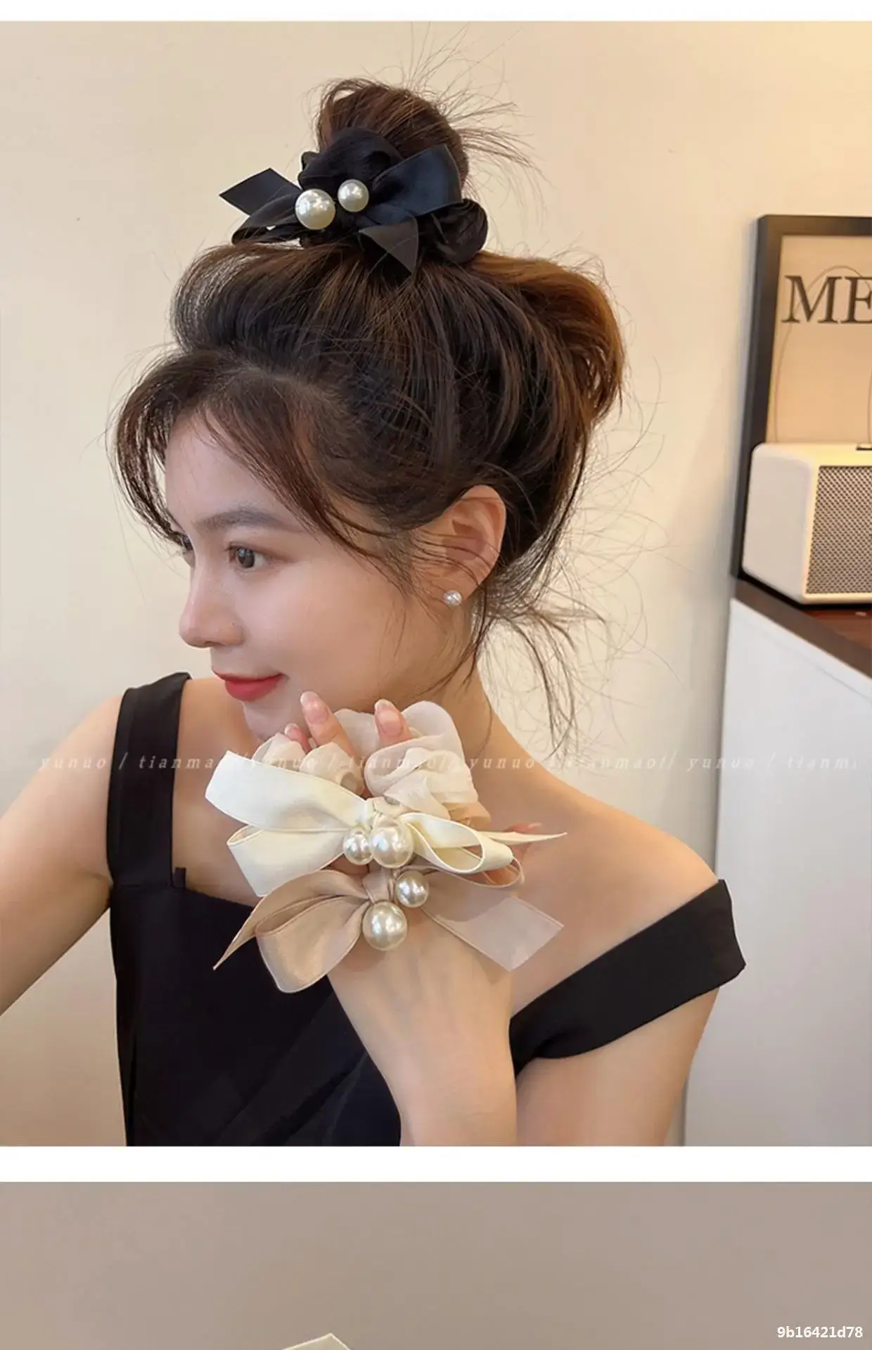 Pearl Bow Hair Band for Women's Hair Ties — feature 7