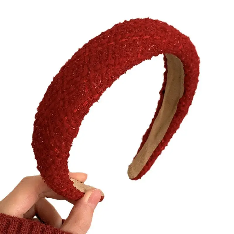 Christmas Red Pearl Hairpin Headband for Women