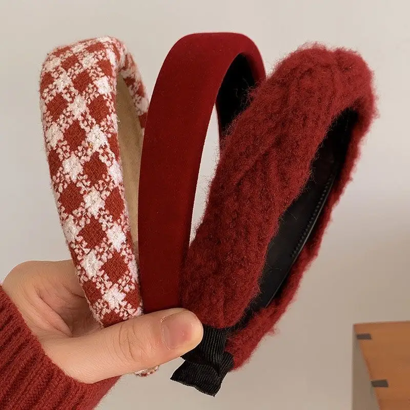 Christmas Red Pearl Hairpin Headband for Women — feature 4