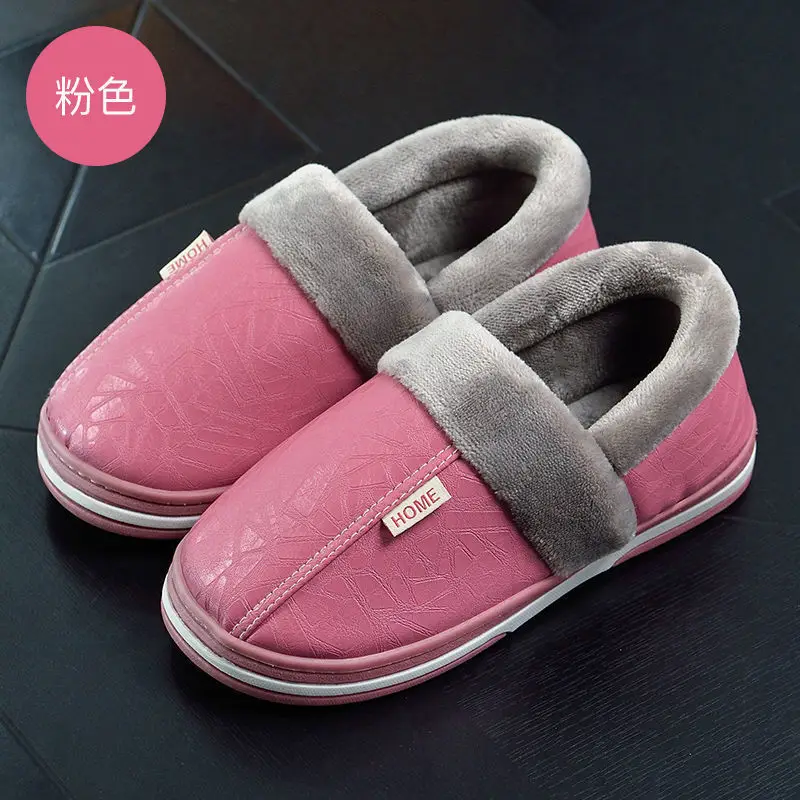 Ten Step Large Size Home Waterproof Cotton Slippers Men's Winter Home Indoor Warm Non-Slip Cotton Shoes Men's Autumn and Winter - Image 10