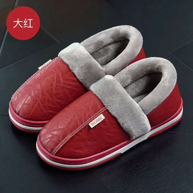 Ten Step Large Size Home Waterproof Cotton Slippers Men's Winter Home Indoor Warm Non-Slip Cotton Shoes Men's Autumn and Winter - Image 9