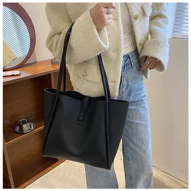 Korean Style Brown Tote Bag 2024 Women — feature 19