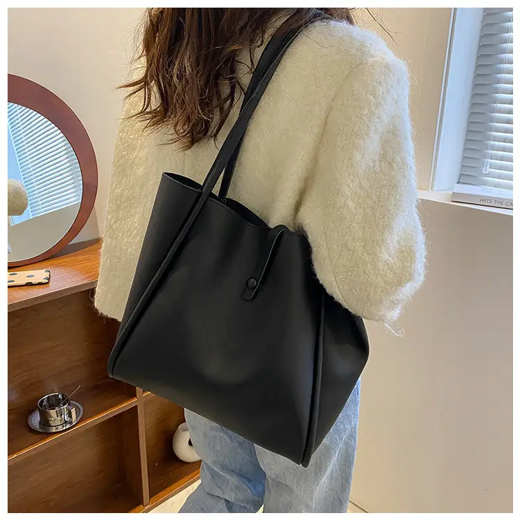 Korean Style Brown Tote Bag 2024 Women — feature 21