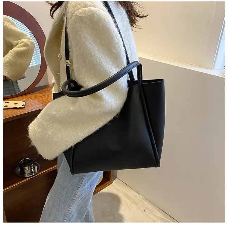 Korean Style Brown Tote Bag 2024 Women — feature 23