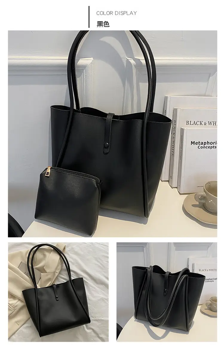 Korean Style Brown Tote Bag 2024 Women — feature 37