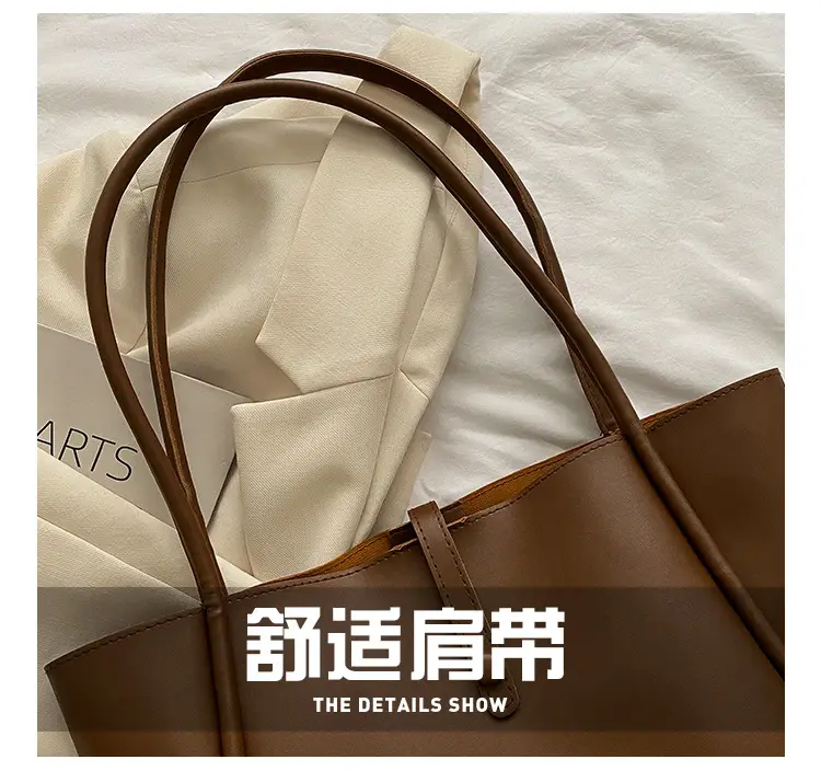 Korean Style Brown Tote Bag 2024 Women — feature 6