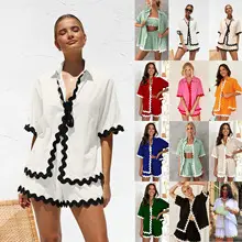 Women's Floral Belted V-Neck Dress Multi Color — feature 5