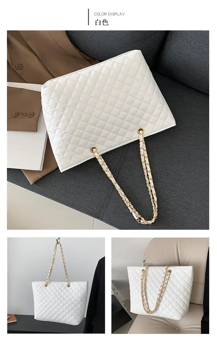Black Rhombic Chain Shoulder Bag for Women — feature 21
