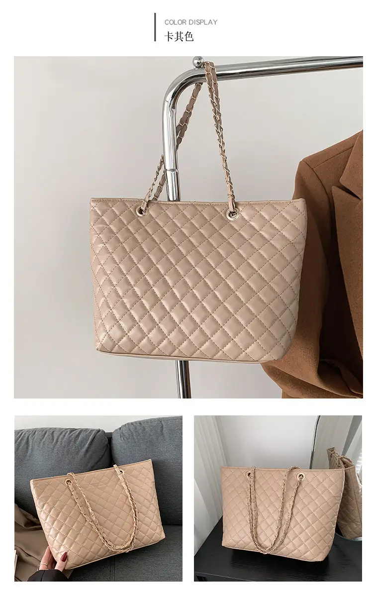 Black Rhombic Chain Shoulder Bag for Women — feature 22