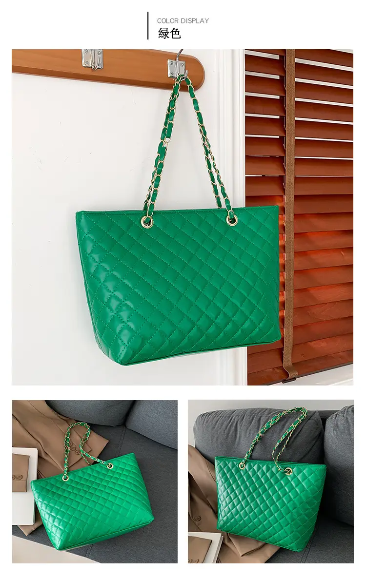 Black Rhombic Chain Shoulder Bag for Women — feature 23