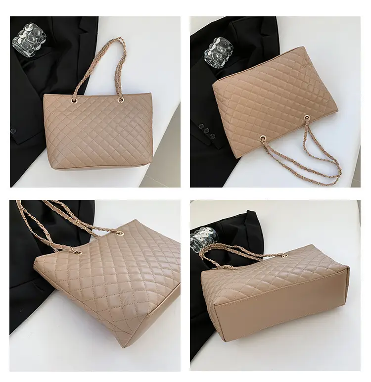 Black Rhombic Chain Shoulder Bag for Women — feature 7