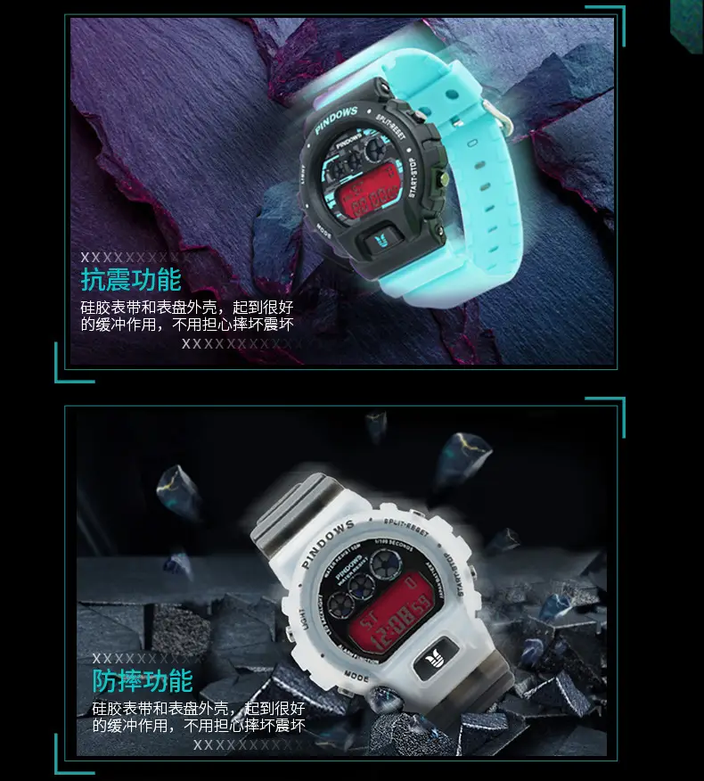 Waterproof LED Alarm Clock with Red Display — feature 12
