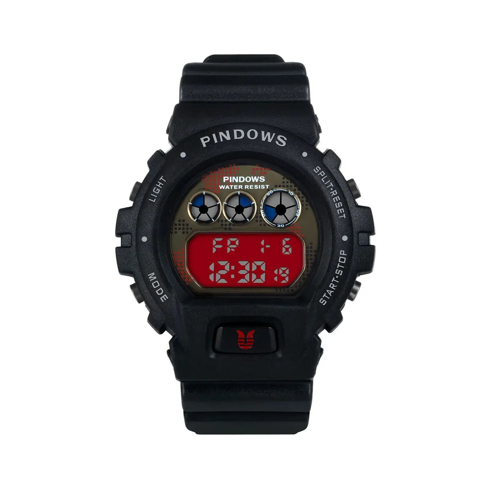 Waterproof LED Alarm Clock with Red Display - Image 2