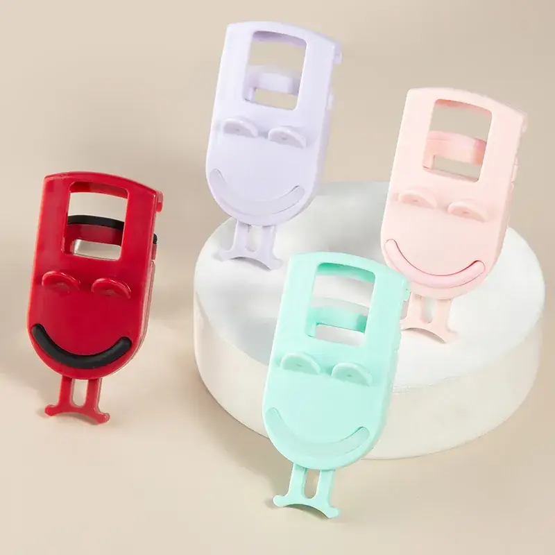 Mini Portable Eyelash Curler Silicone Strip Light Blue - Image 4
