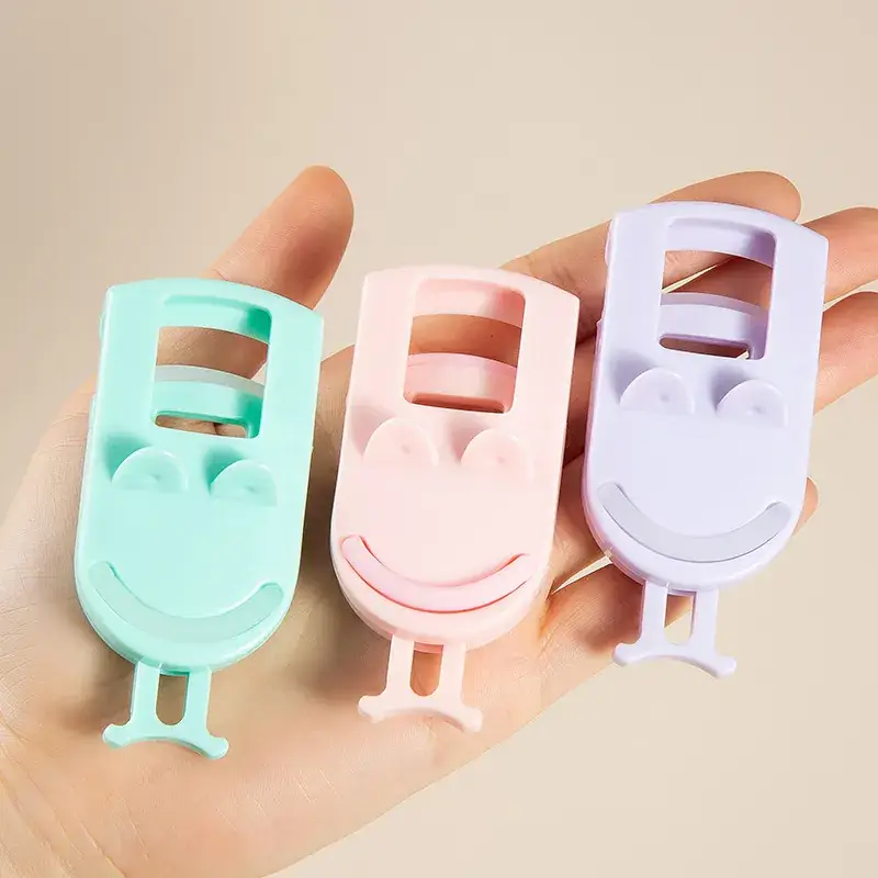 Mini Portable Eyelash Curler Silicone Strip Light Blue - Image 5