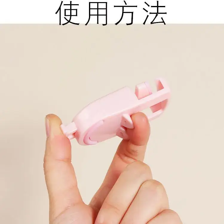 Mini Portable Eyelash Curler Silicone Strip Light Blue - Image 6