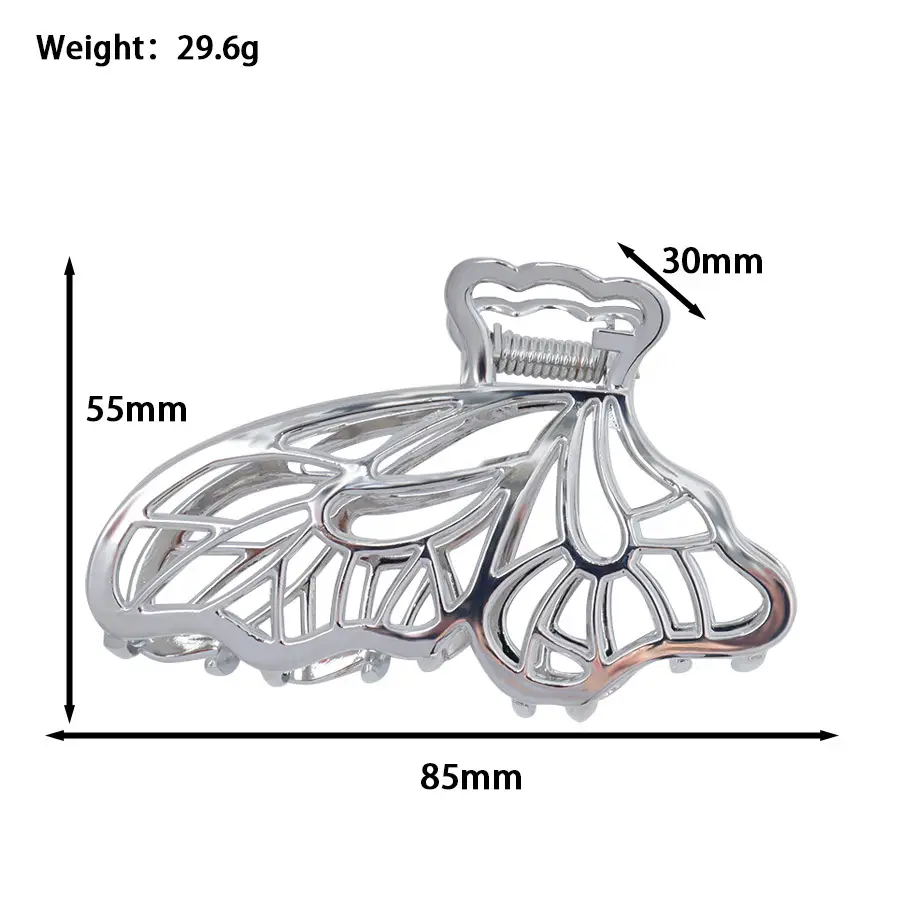 French Style Butterfly Hair Clips for Women - Image 2